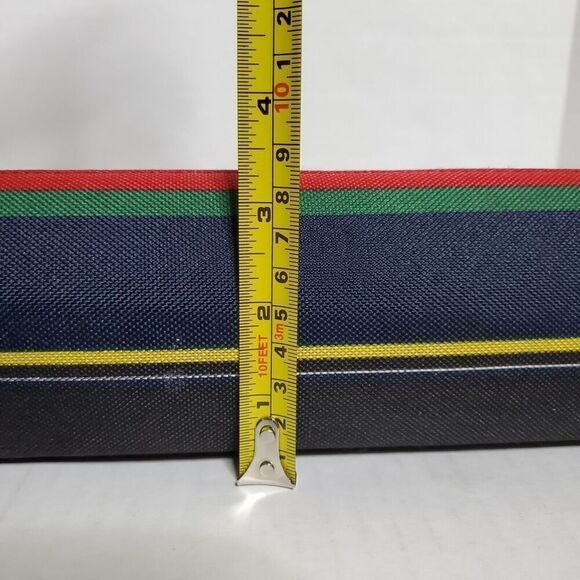 Vintage Festival Striped Shoulder Handbag Purse Electric Rainbow - Picture 13 of 13